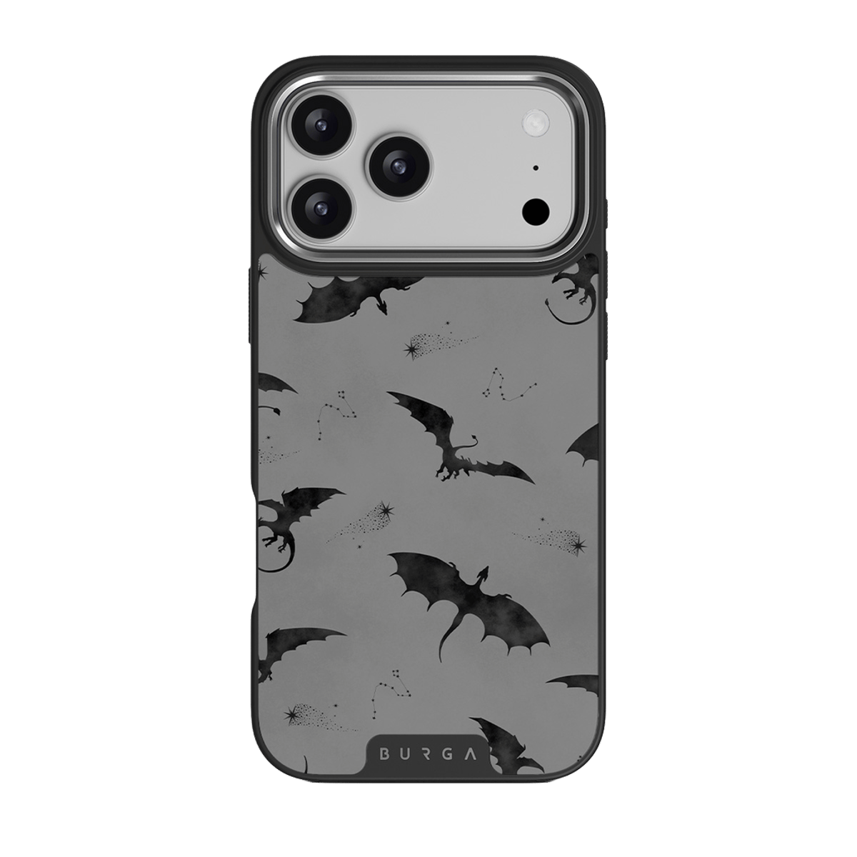 Draco Elite MagSafe case on iPhone 18 Pro Silver